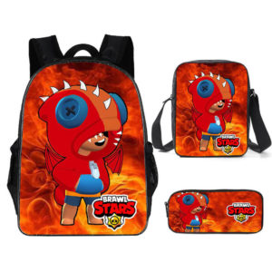 3pcs/set Brawl Stars Dragon Leon Rucksack
